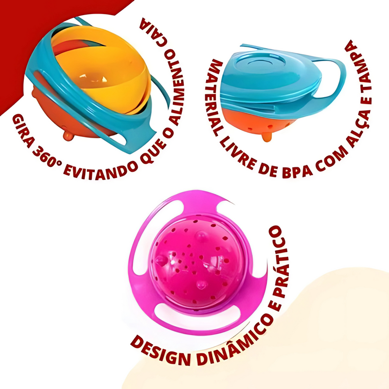 Prato Giratório Mágico 360°