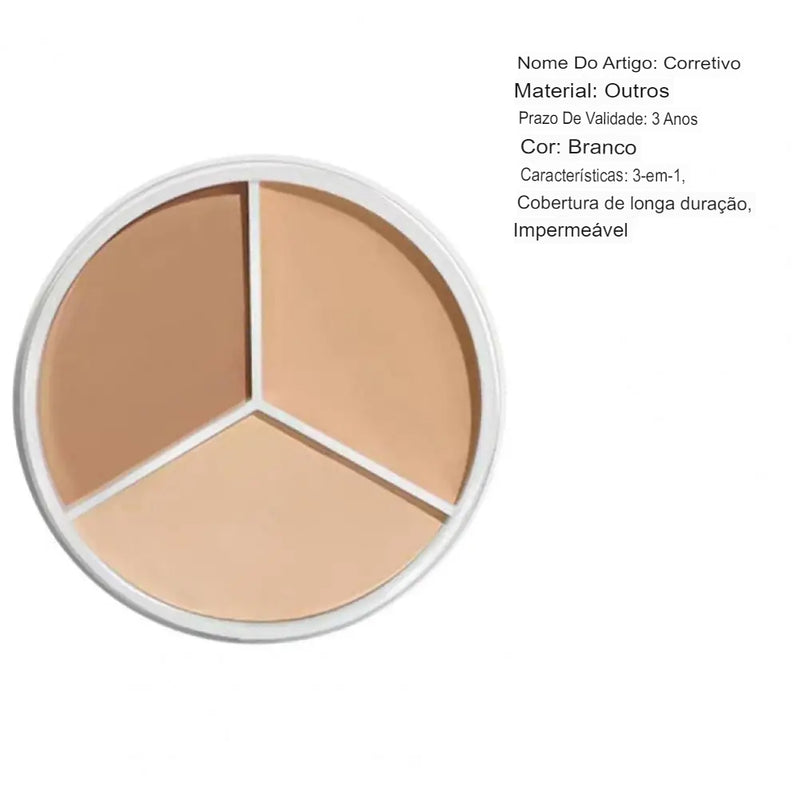 corretivo de três cores para cobrir manchas e espinhas™